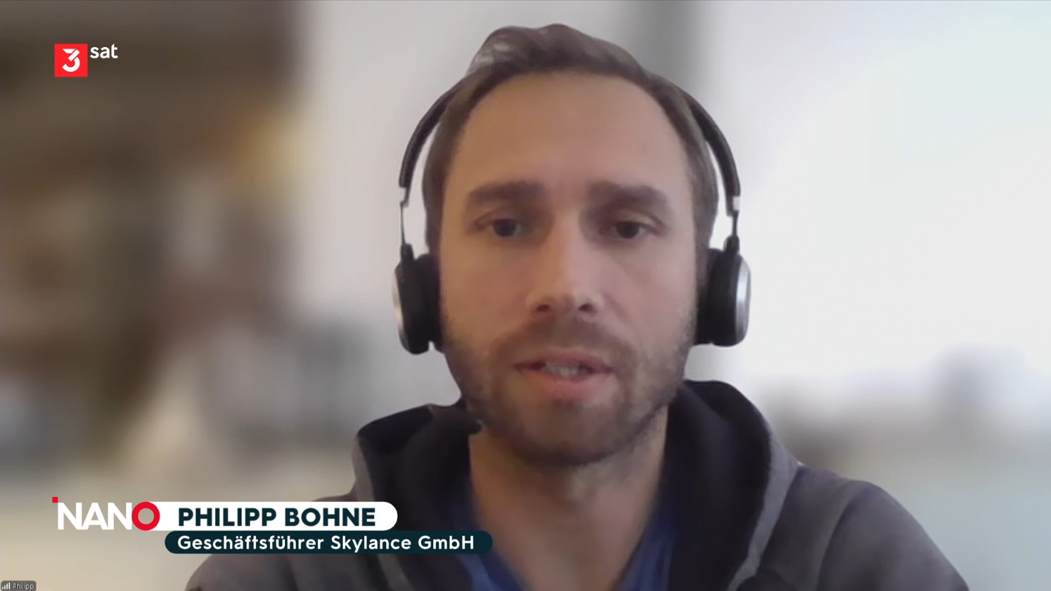 Philipp Bohne bei 3sat NANO